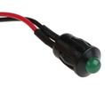LED Indicator Wire Lead Green DC 24V 8mm 40mcd